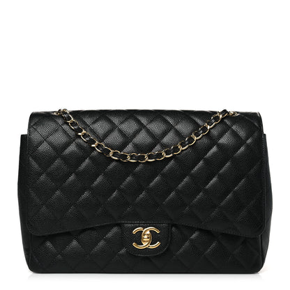 Chanel Caviar Quilted Maxi Double Flap Black 1 of 9