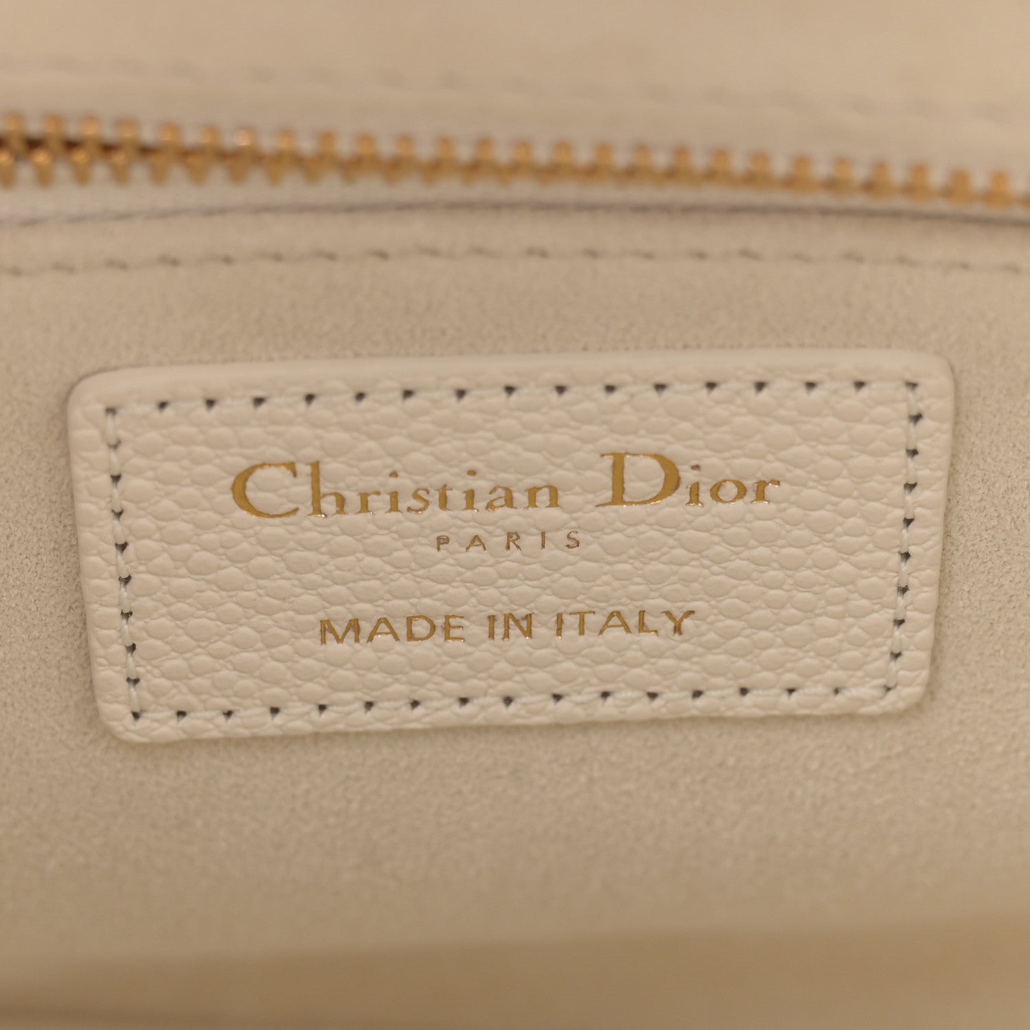 Christian Dior Grained Calfskin Cannage Small Lady Dior Latte 6 of 11
