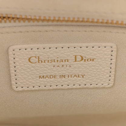 Christian Dior Grained Calfskin Cannage Small Lady Dior Latte 6 of 11