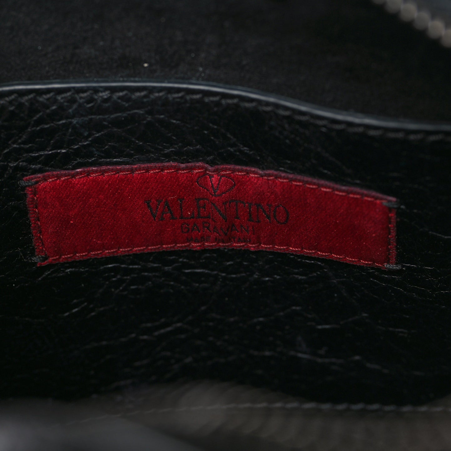 Craquele Nappa Rockstud Crystal Punk Heart Camera Crossbody Bag Black