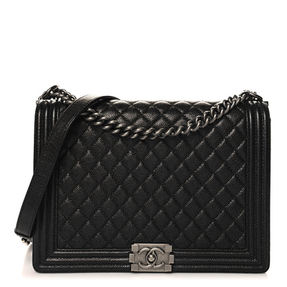 Chanel Caviar Quilted Large Boy Flap Black 1 of 10