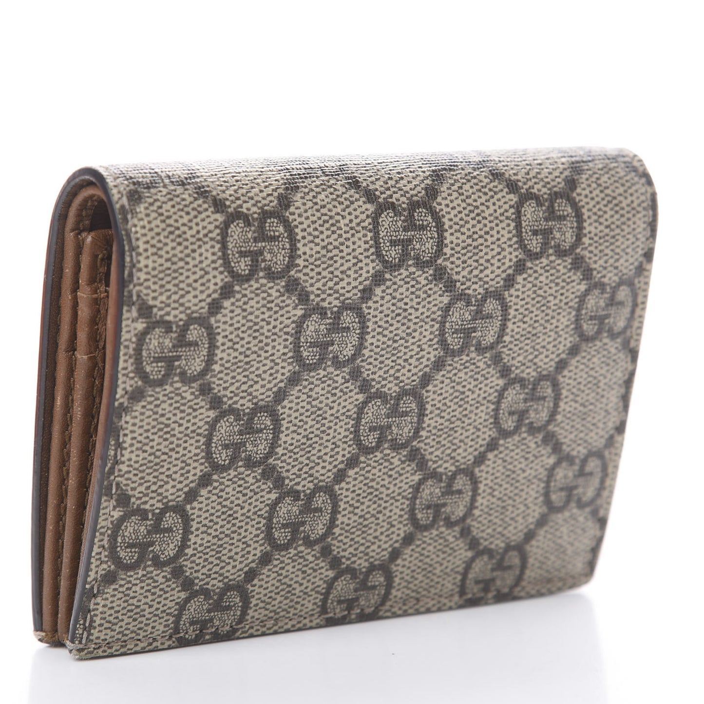 GG Supreme Monogram Rose Embroidered Print Card Case