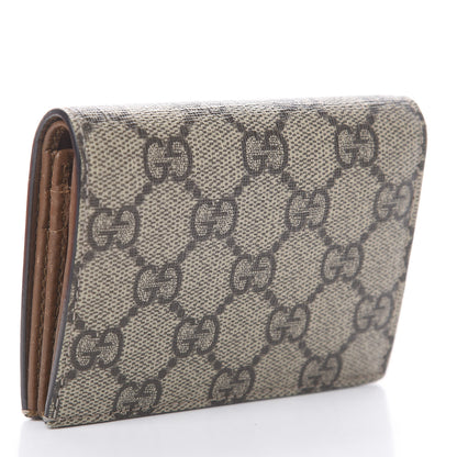 Gucci GG Supreme Monogram Rose Embroidered Print Card Case 2 of 5