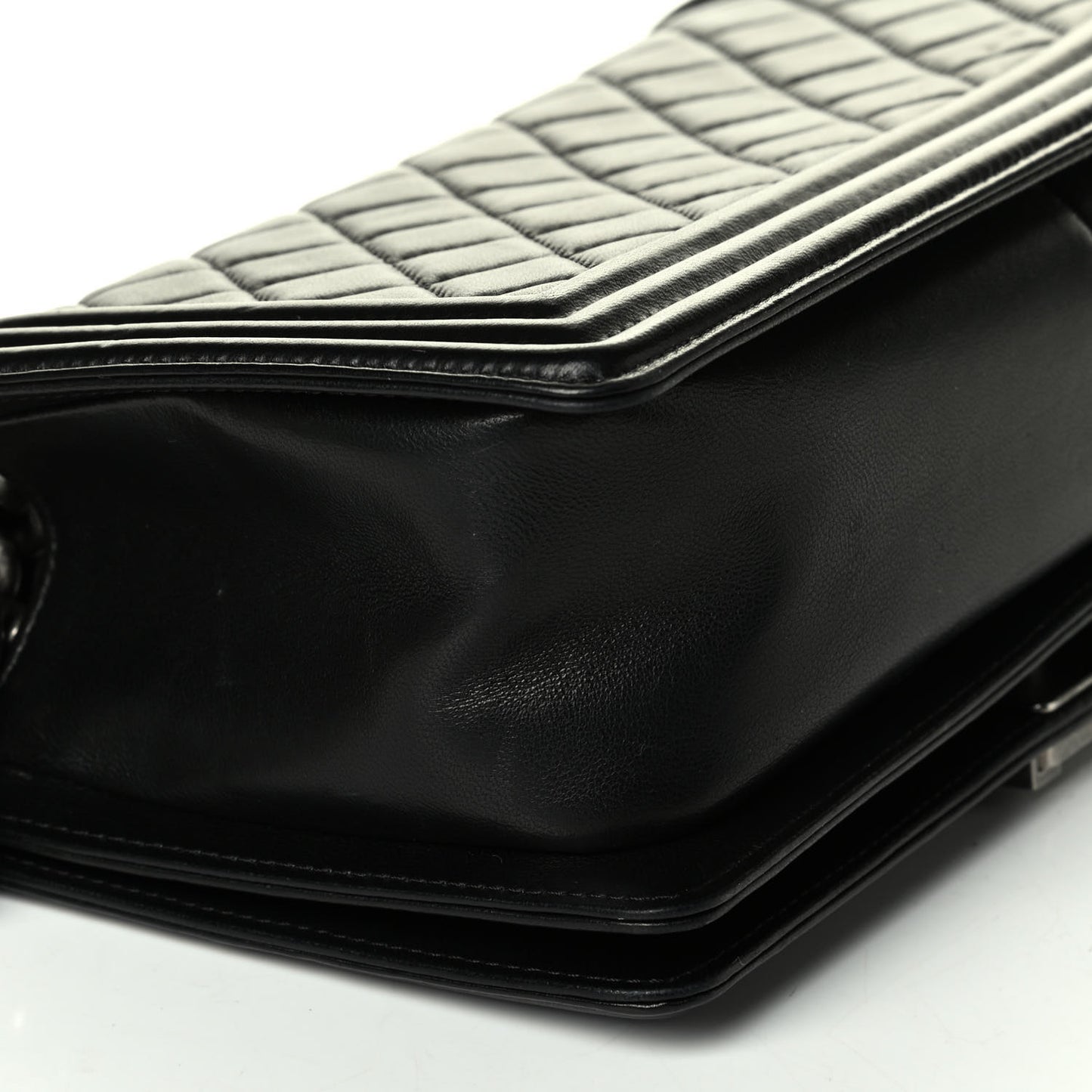 Calfskin Quilted Medium Boy Flap Black