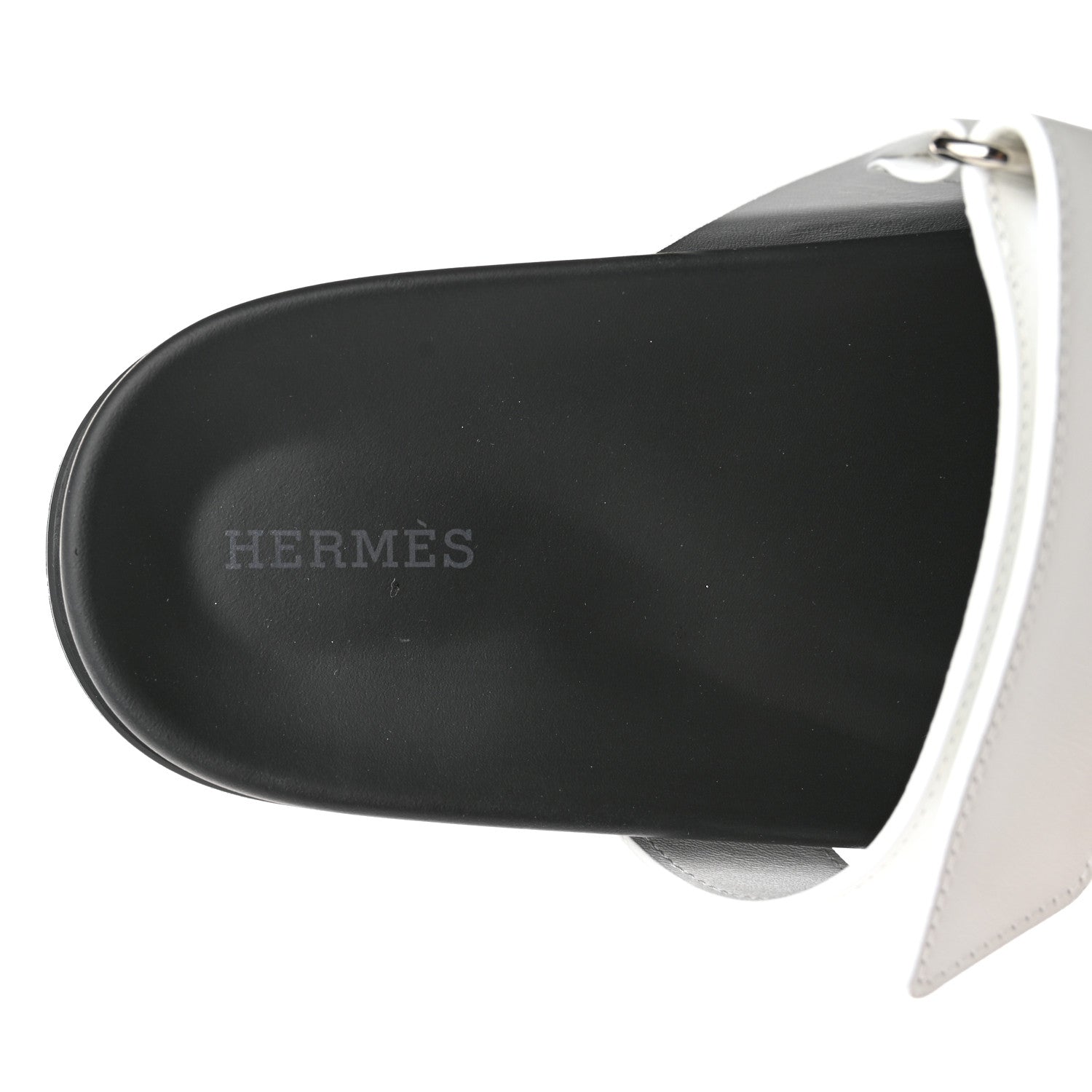 Hermes Calfskin Womens Chypre Sandals 39.5 White 7 of 11