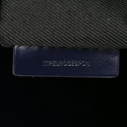 Burberry Patent Calfskin Denny Check Embossed Tote Charcoal Blue 7 of 12