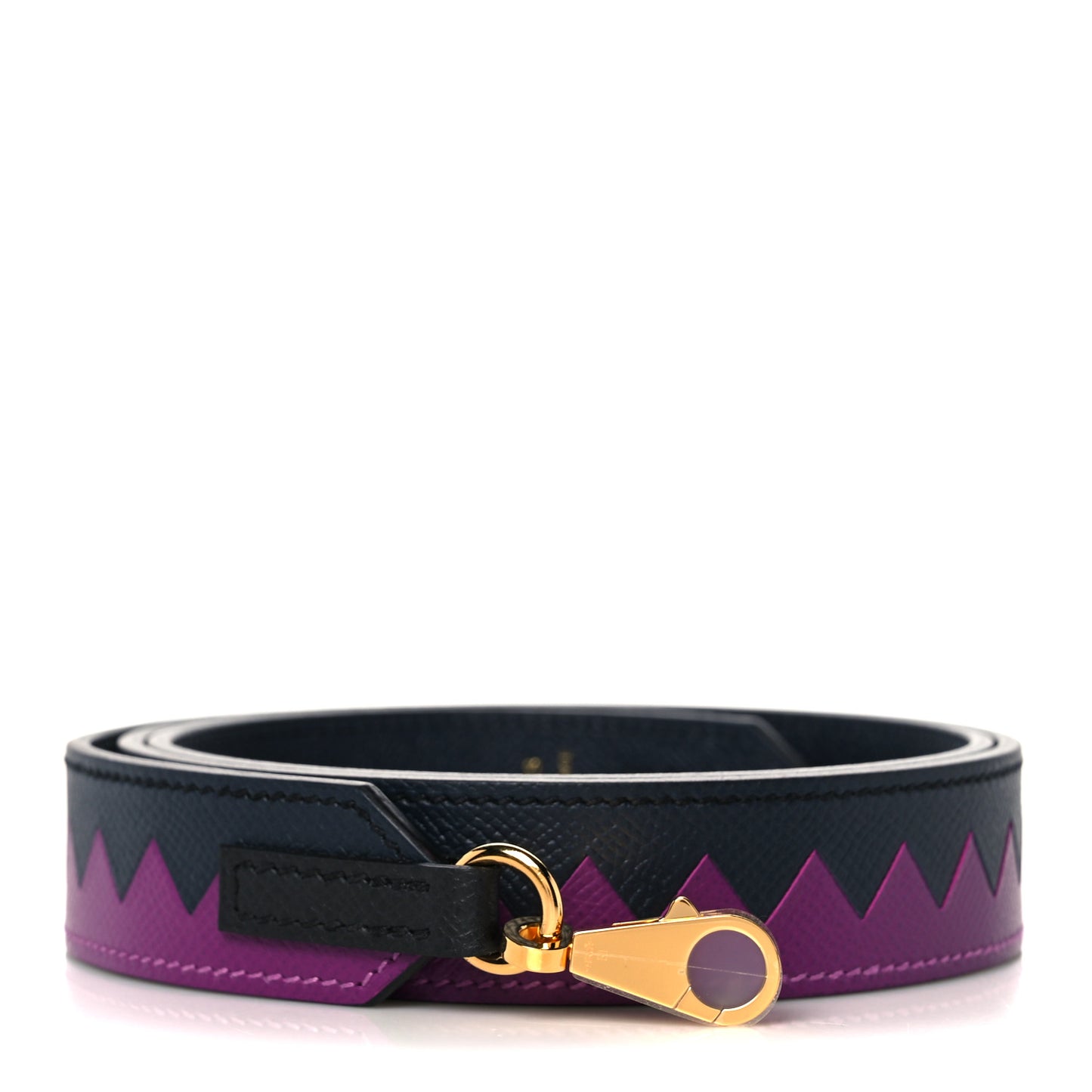 Epsom 30mm Tressage Au Galop Shoulder Strap Bleu Indigo Anemone