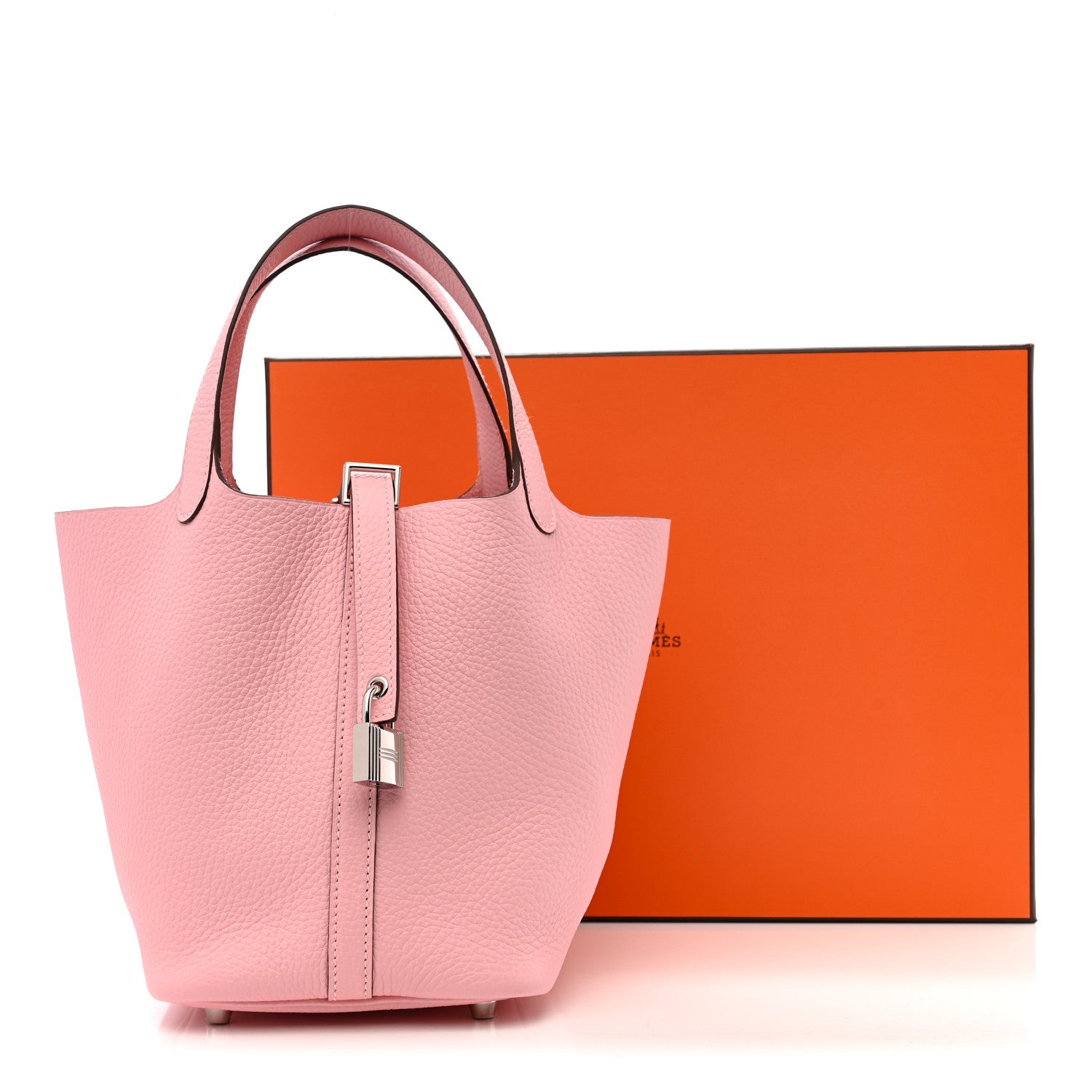 Hermes Taurillon Clemence Picotin Lock 18 PM Rose Sakura 11 of 11