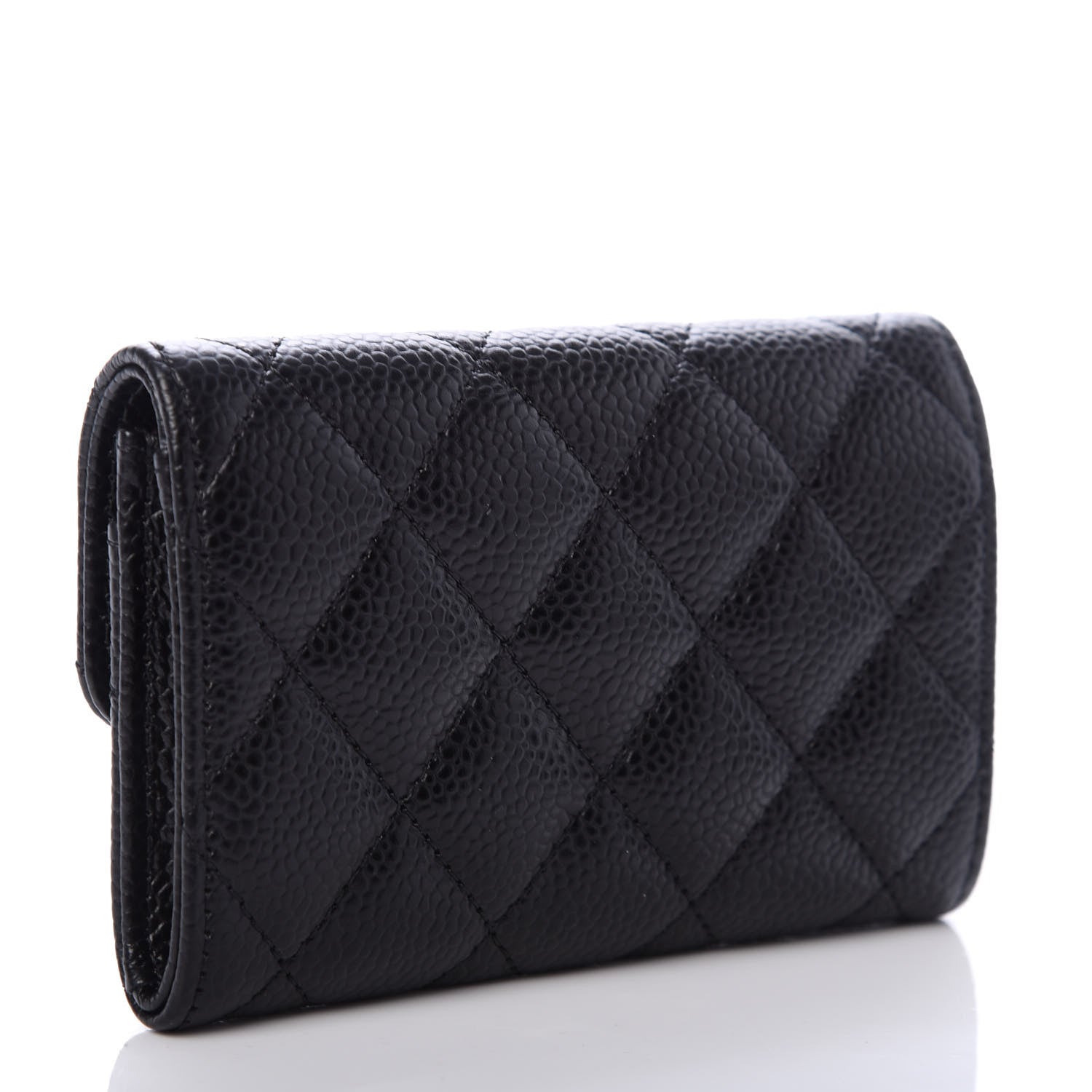 Chanel Caviar Quilted Flap Card Holder Black 3 of 8