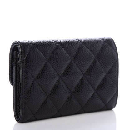 Chanel Caviar Quilted Flap Card Holder Black 3 of 8