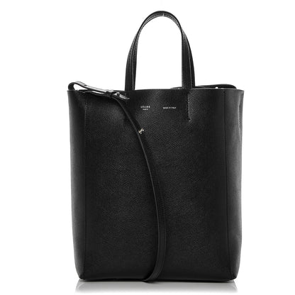 Celine Grained Calfskin Small Vertical Cabas Black 1 of 7
