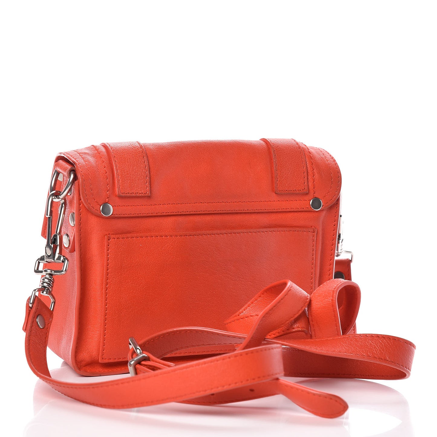 Lambskin PS1 Mini Pouch Messenger Bag Deep Coral