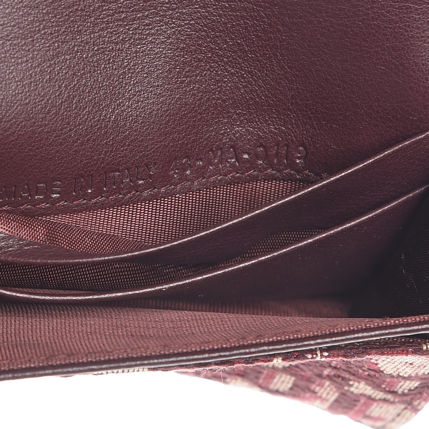 Christian Dior Oblique Saddle Card Holder Bordeaux 7 of 8