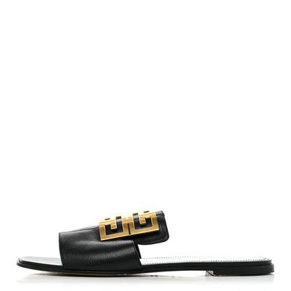 Givenchy Goatskin 4G Flat Sandals 40 Black 1 of 9