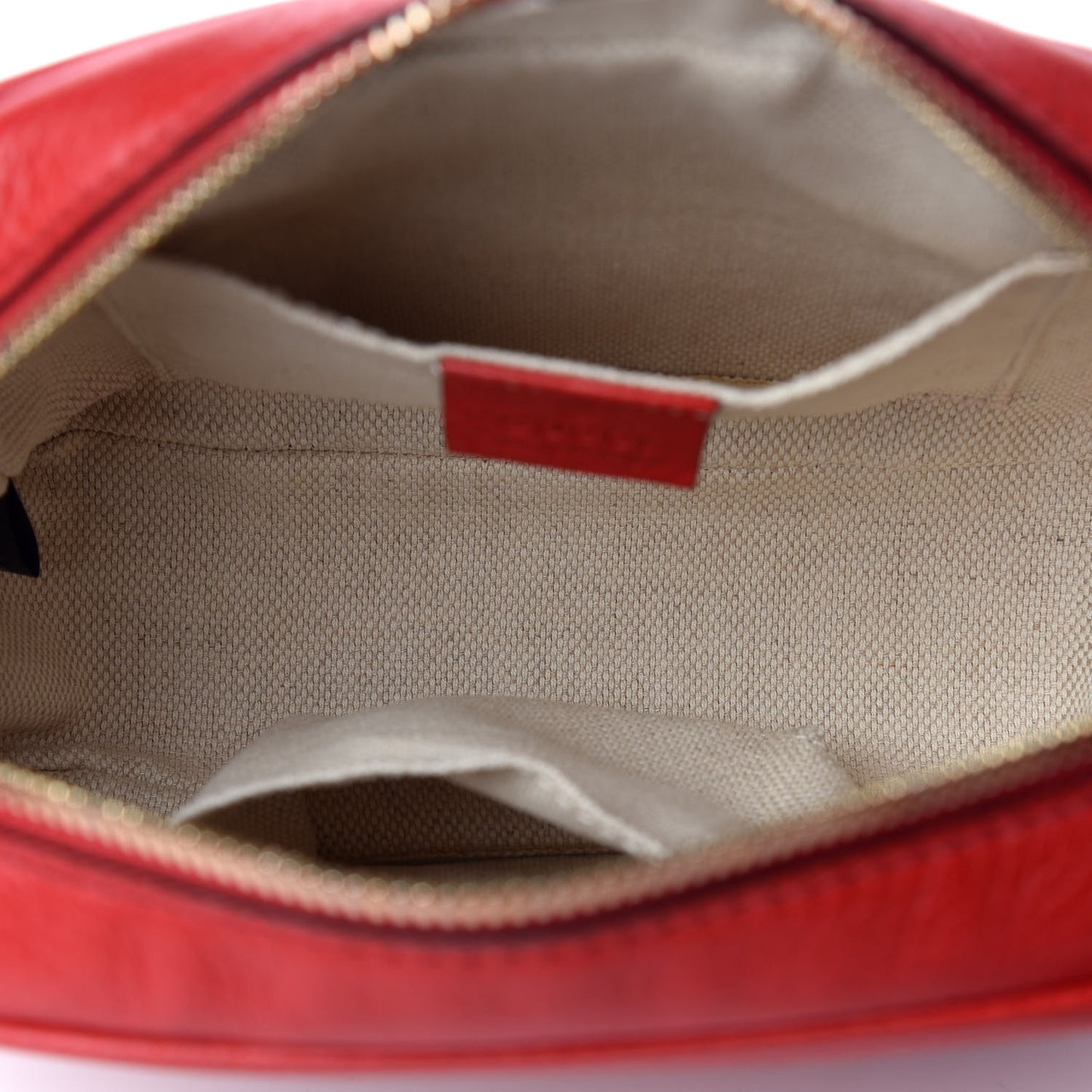 Pebbled Calfskin Small Soho Disco Bag Tabasco Red