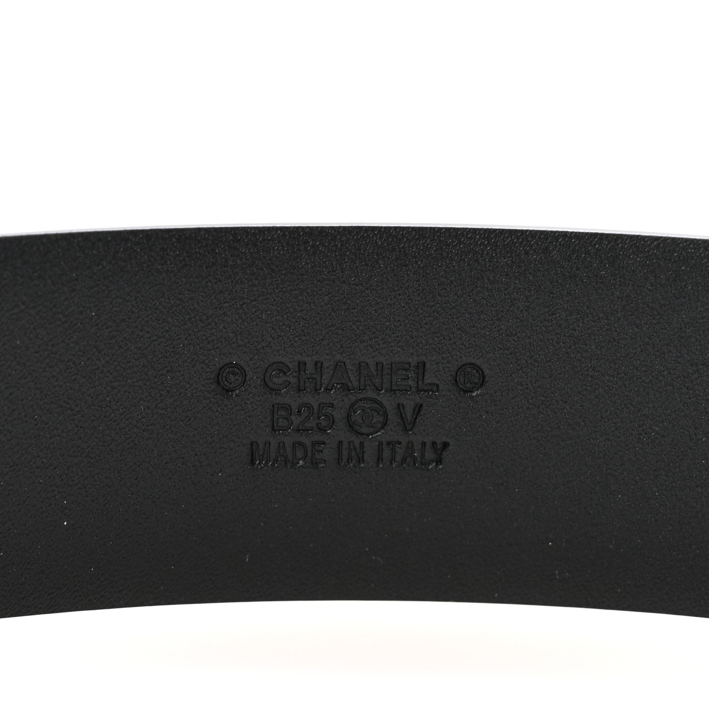Calfskin CC Chain Belt 80 32 Black