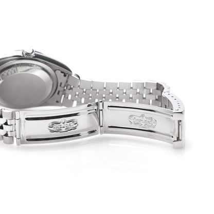 Rolex Stainless Steel 18K White Gold Diamond 36mm Oyster Perpetual Datejust Watch Sodalite 16234 6 of 7