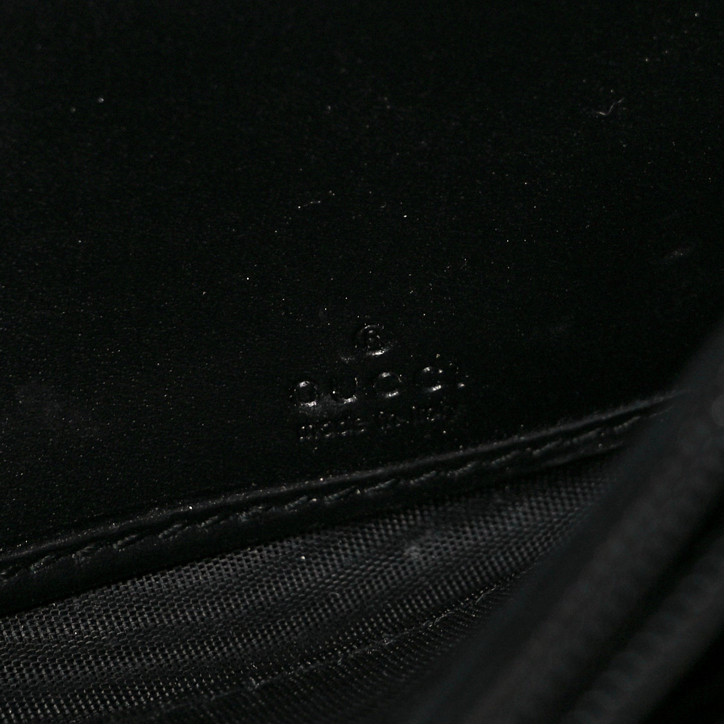 Calfskin GG Supreme Monogram Mini Peony Pearly Continental Wallet Black