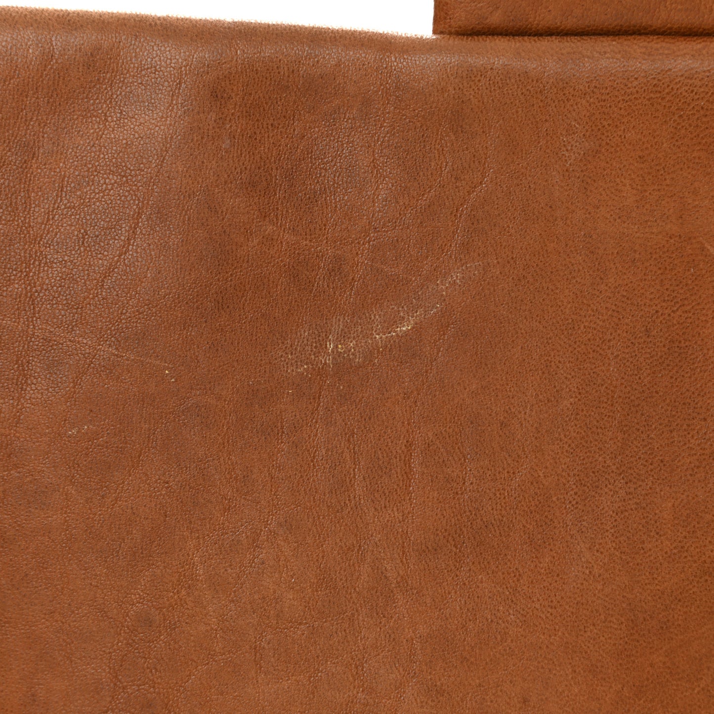 Washed Lambskin Quilted Chain Around Maxi Flap Brown