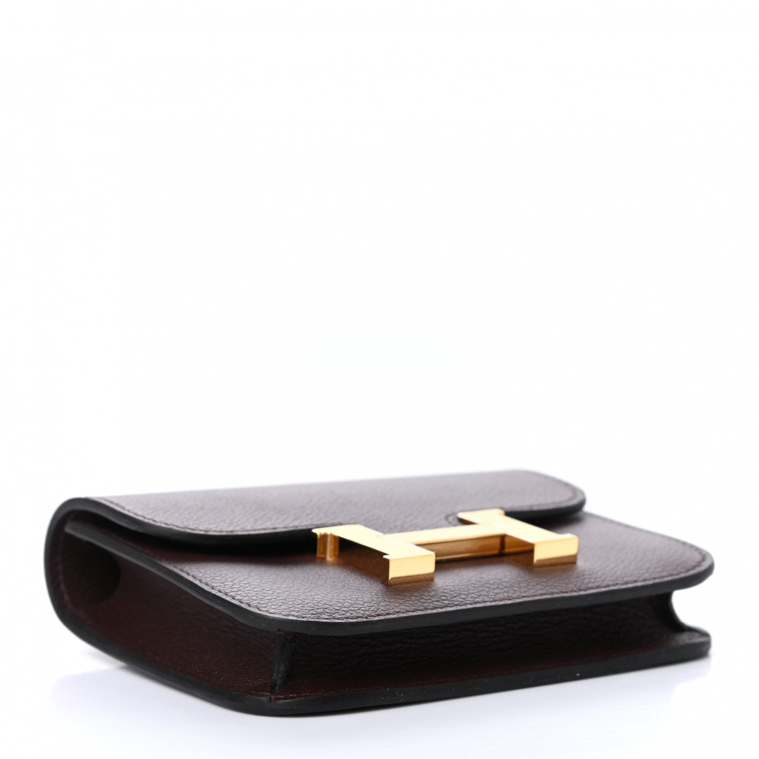 Hermes Evercolor Constance Slim Wallet Rouge Sellier 5 of 7