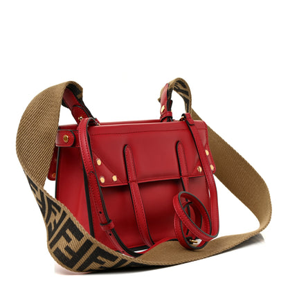 Fendi Vitello Grace Matte Small Flip Tote Fragola 3 of 11