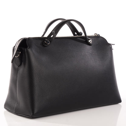 Fendi Vitello Dolce Large By The Way Boston Bag Black 3 of 11