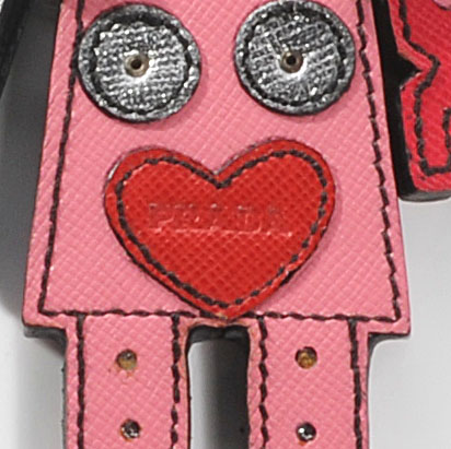 Prada Saffiano Robot Trick Keychain 3 of 5