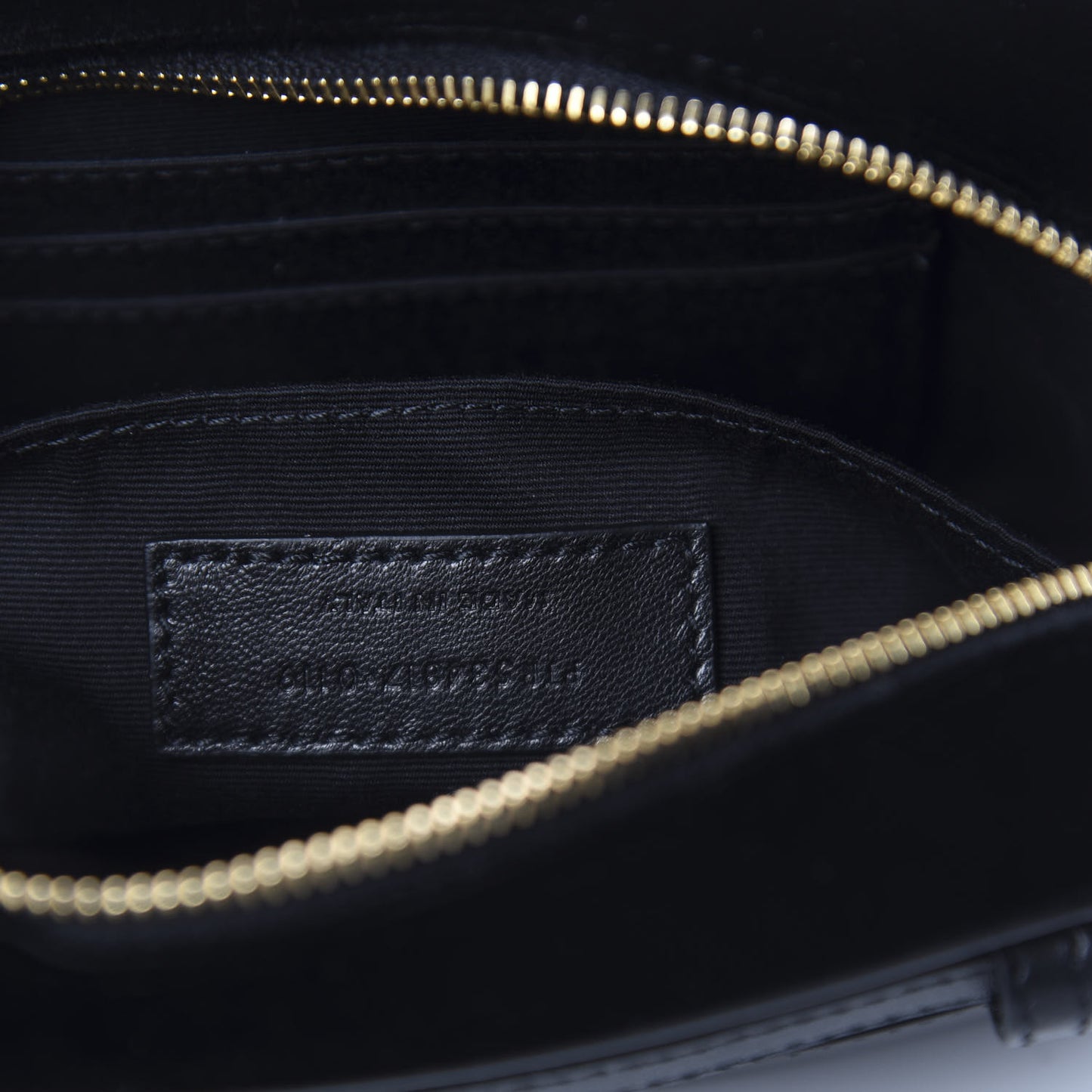 Velour Matelasse Monogram Lou Belt Bag Black
