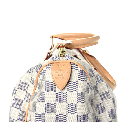 Louis Vuitton Damier Azur Speedy 30 6 of 9