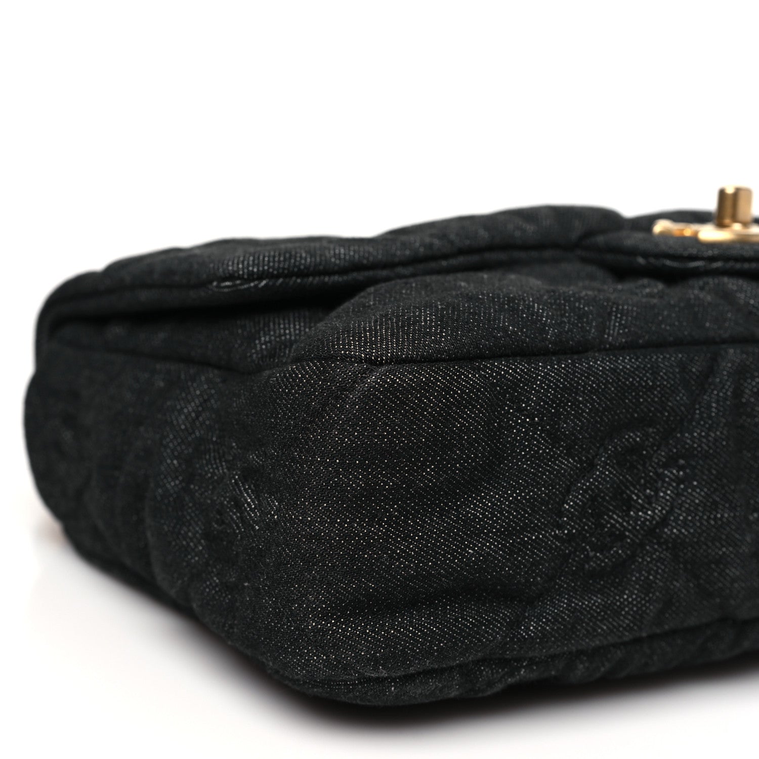 Chanel Denim Quilted Medium Funky Town Flap Black 9 of 10