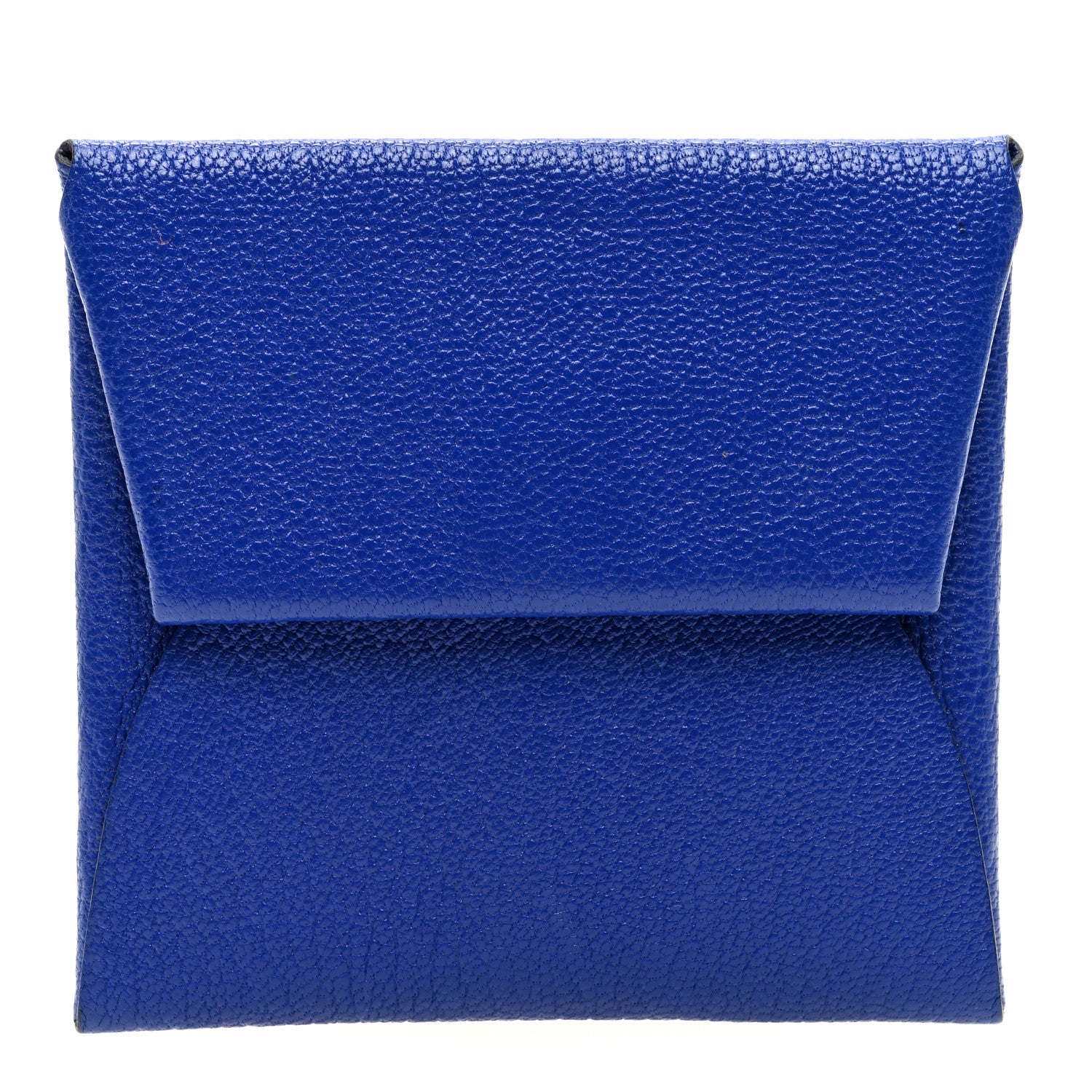 Hermes Chevre Mysore Bastia Coin Purse Bleu Electrique 1 of 7