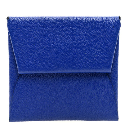 Hermes Chevre Mysore Bastia Coin Purse Bleu Electrique 1 of 7