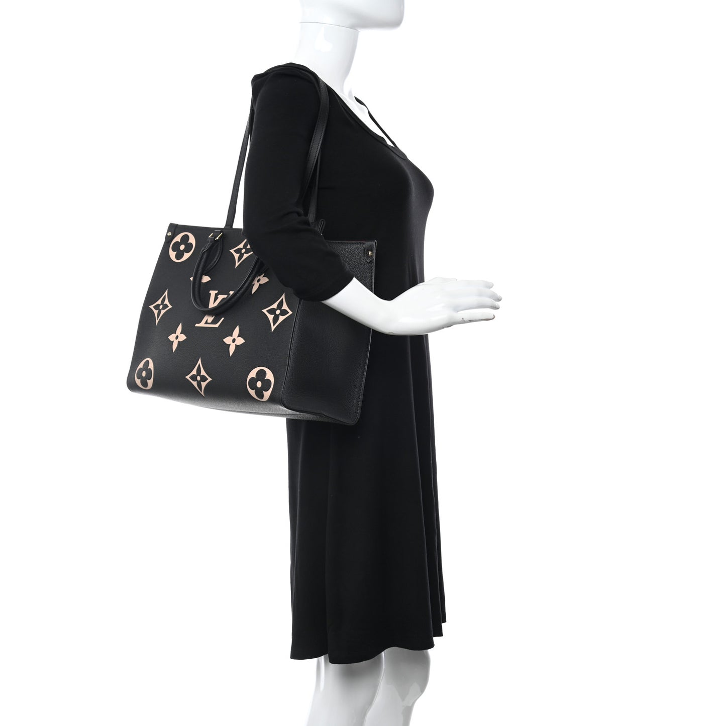 Empreinte Monogram Giant Onthego MM Black Beige