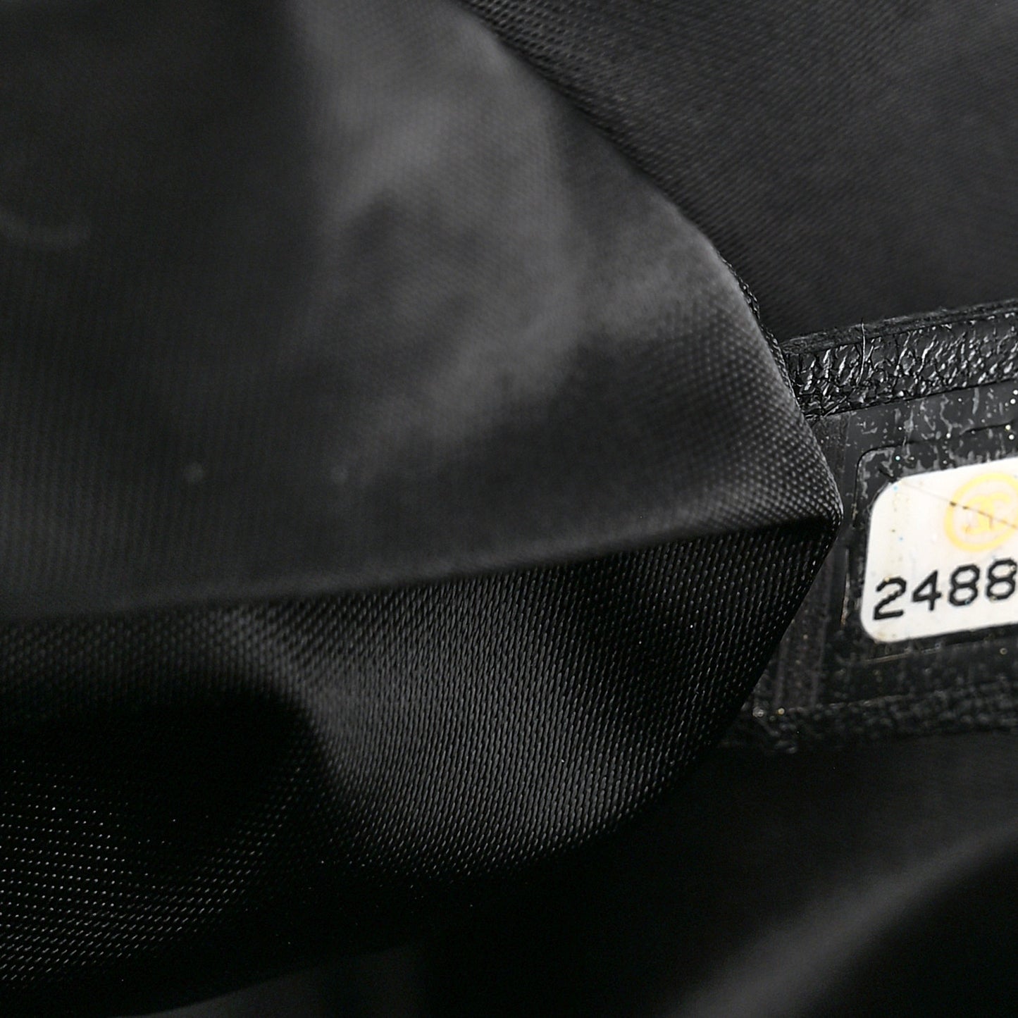 Knit Metallic Lambskin Large Shopping Tote Black