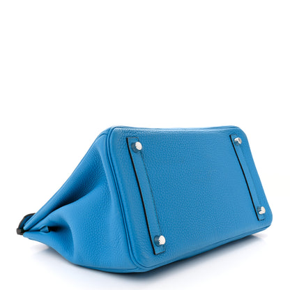 Hermes Togo Verso Birkin 30 Bleu Zanzibar Malachite 4 of 14