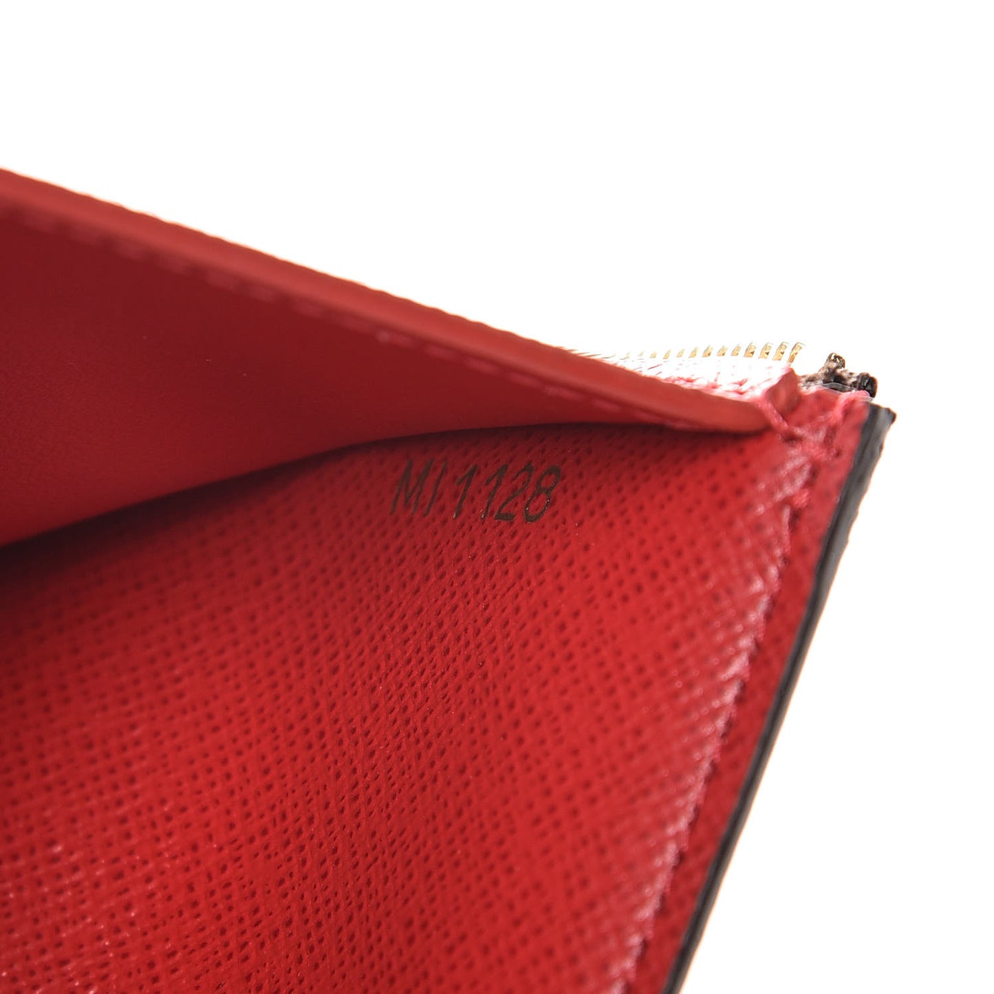 Damier Ebene Victorine Wallet Red