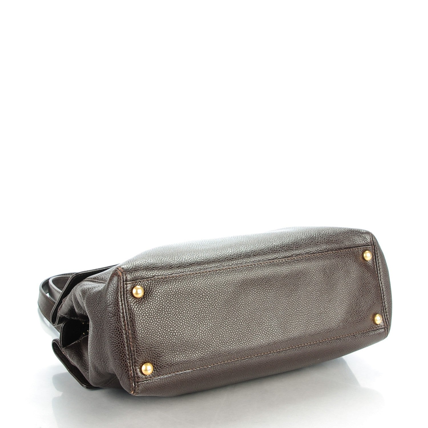 Chanel Caviar Shoulder Bag Dark Brown 4 of 7
