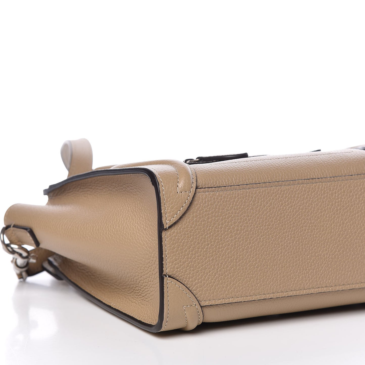 Drummed Calfskin Nano Luggage Dune