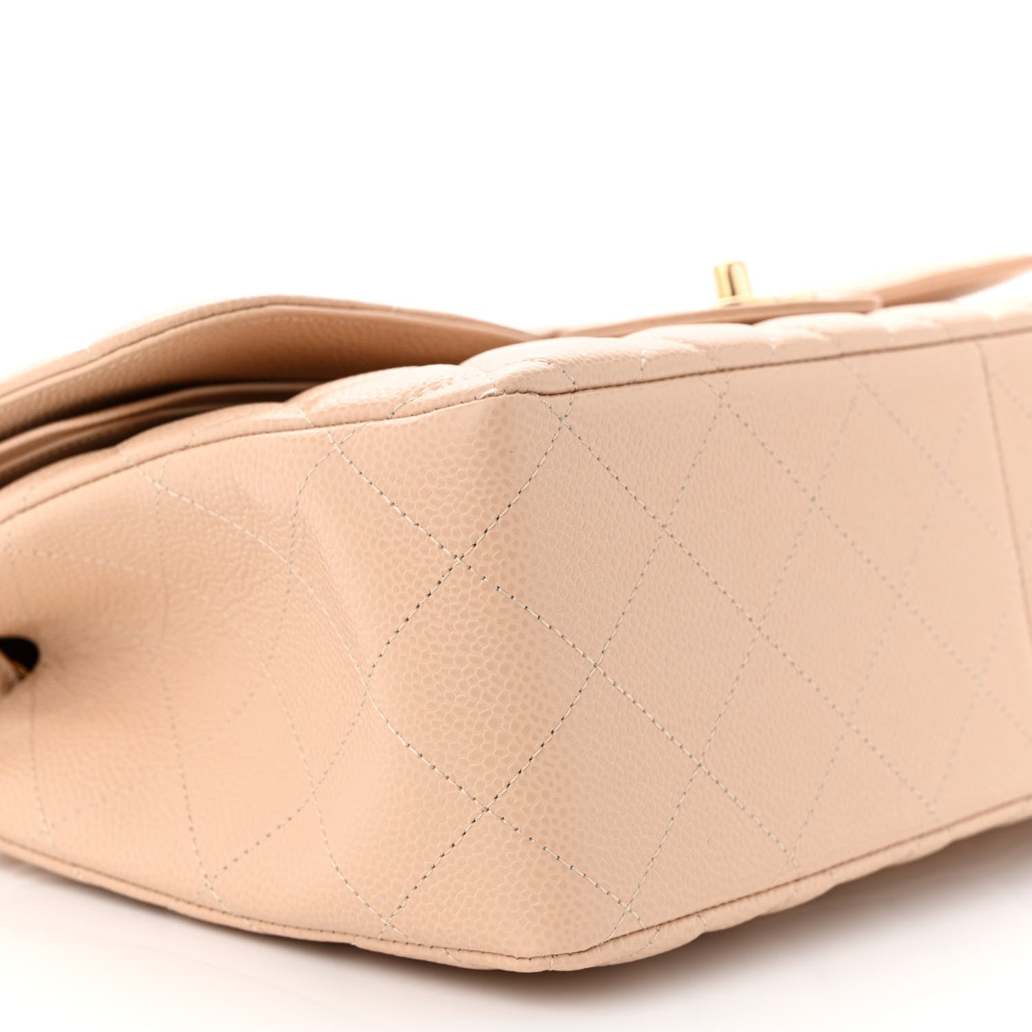 Chanel Caviar Quilted Jumbo Double Flap Beige Clair 9 of 12