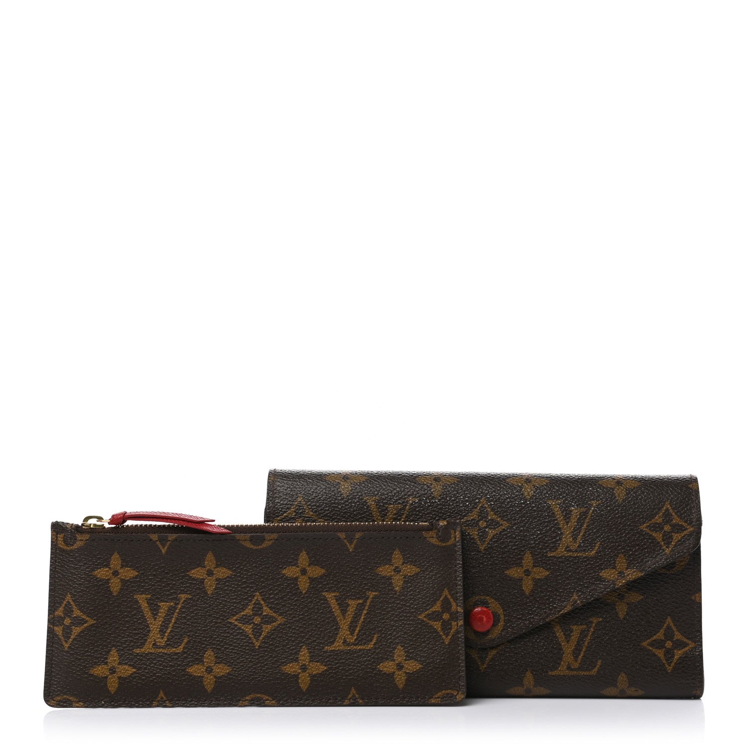 Louis Vuitton Monogram Josephine Wallet Red 1 of 9