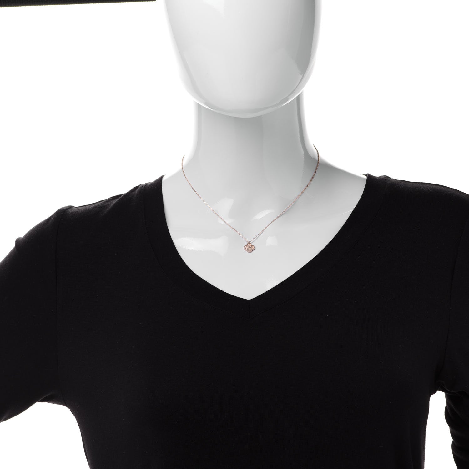 Van Cleef & Arpels 18K Rose Gold Sweet Alhambra Pendant Necklace 2 of 5
