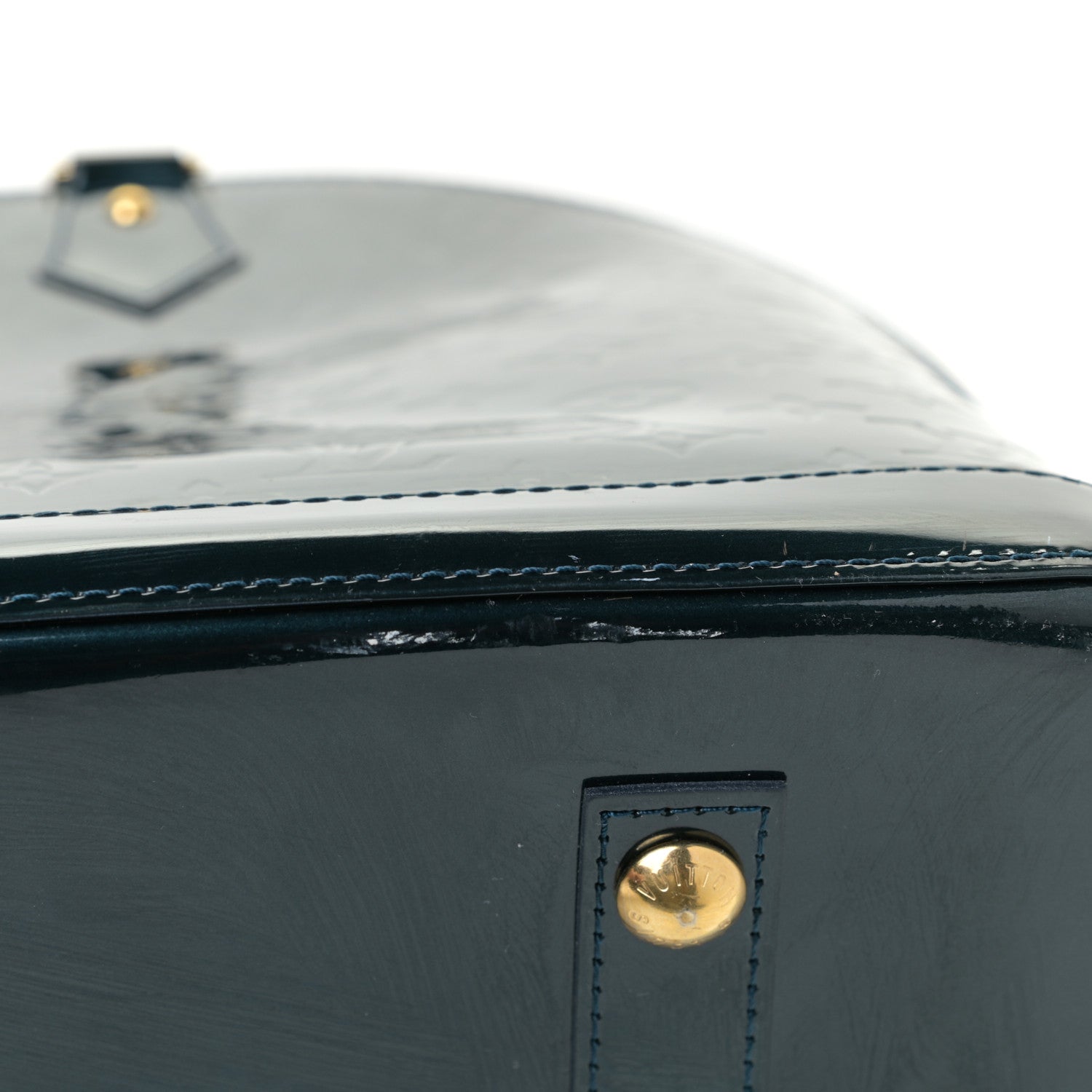 Louis Vuitton Vernis Alma GM Blue Nuit 12 of 13