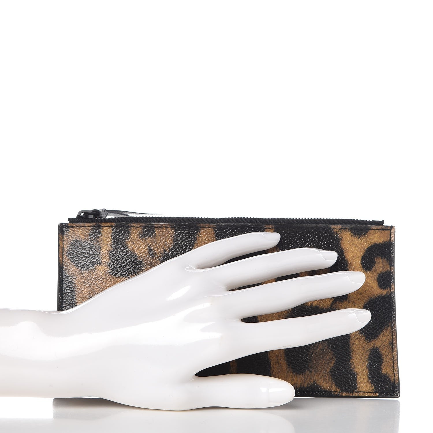 Louis Vuitton Monogram Animal Print Felicie Chain Wallet Zippered Insert 2 of 13