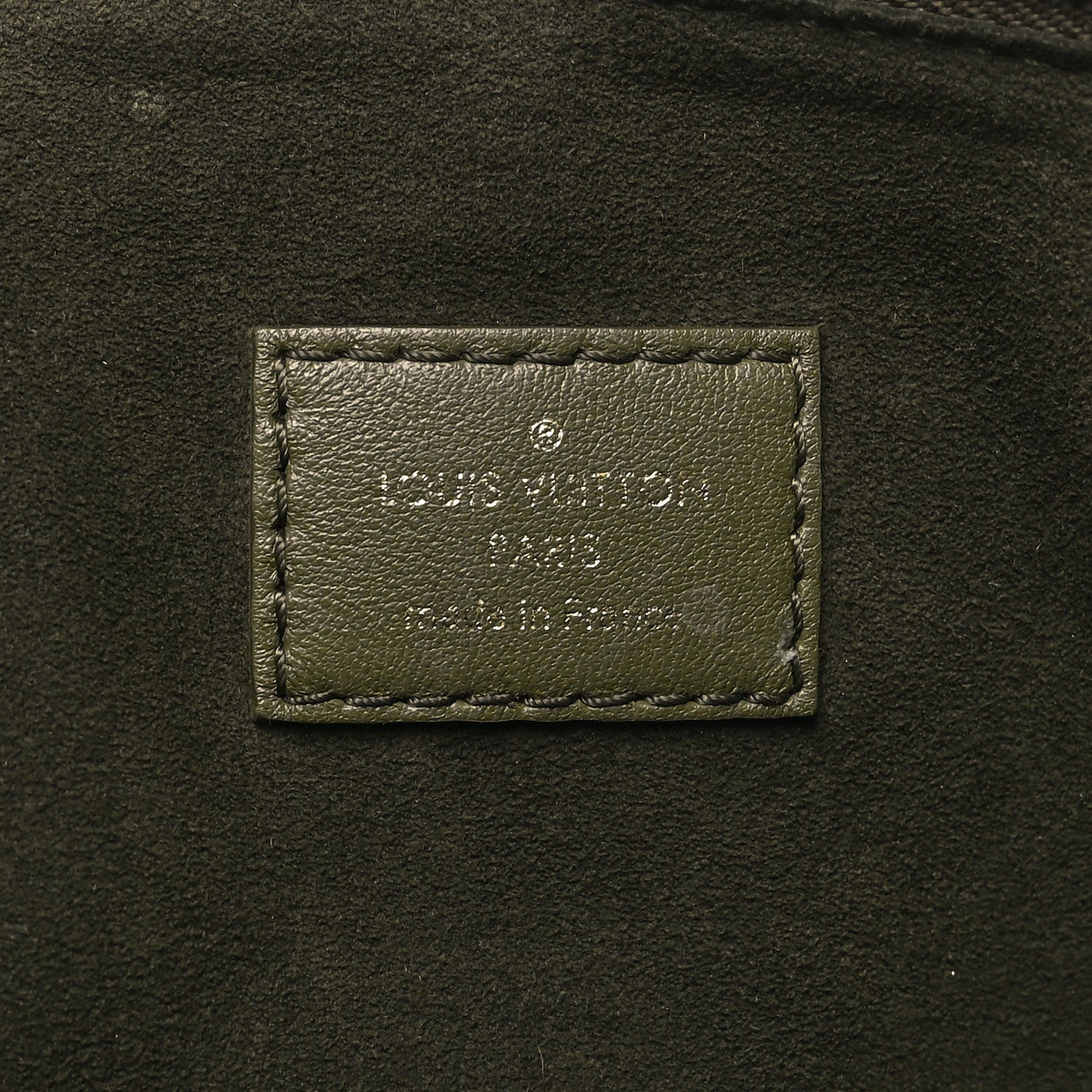 Louis Vuitton Lambskin Embossed Monogram Coussin MM Khaki 8 of 12