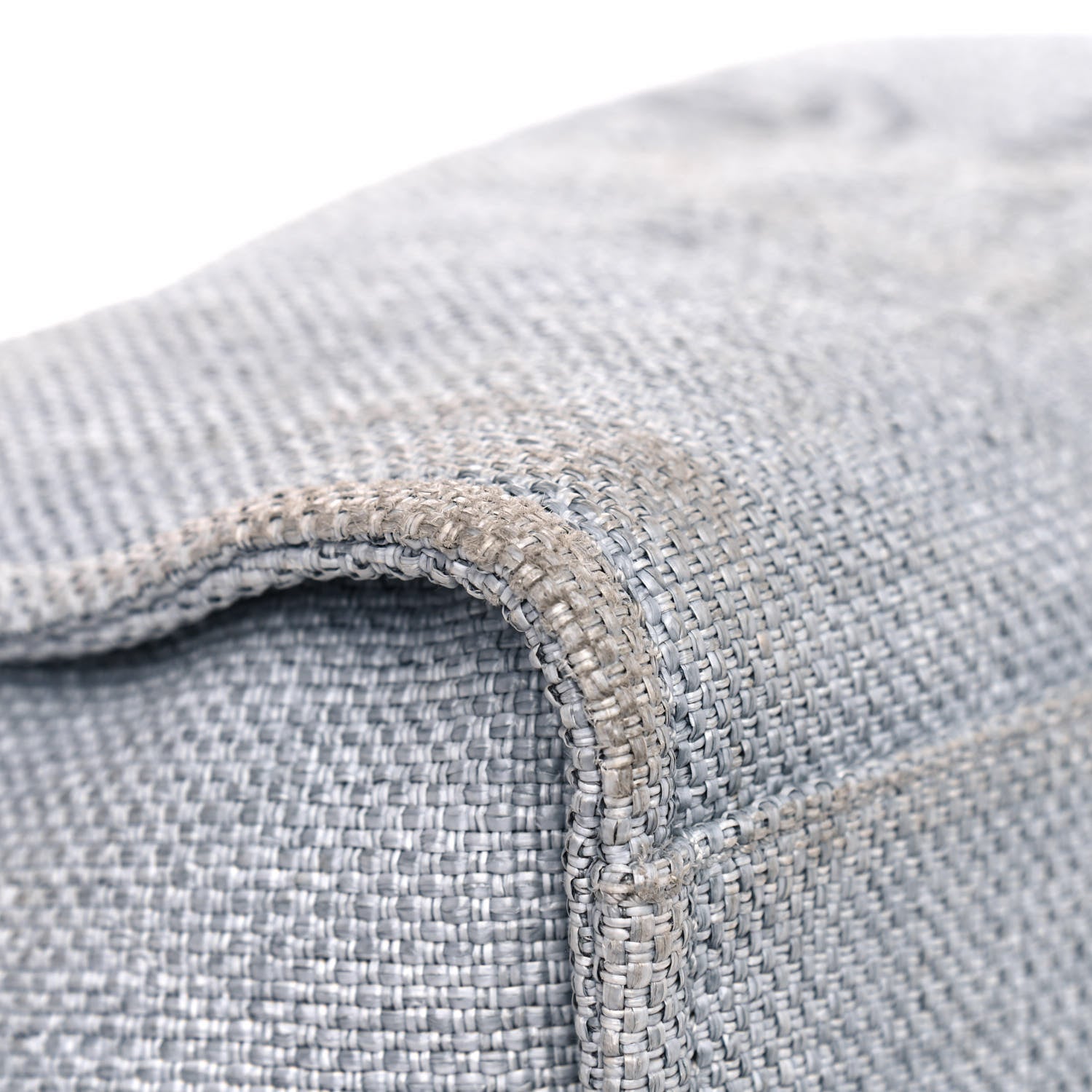 Chanel Woven Straw Raffia Medium Deauville Tote Grey 5 of 9