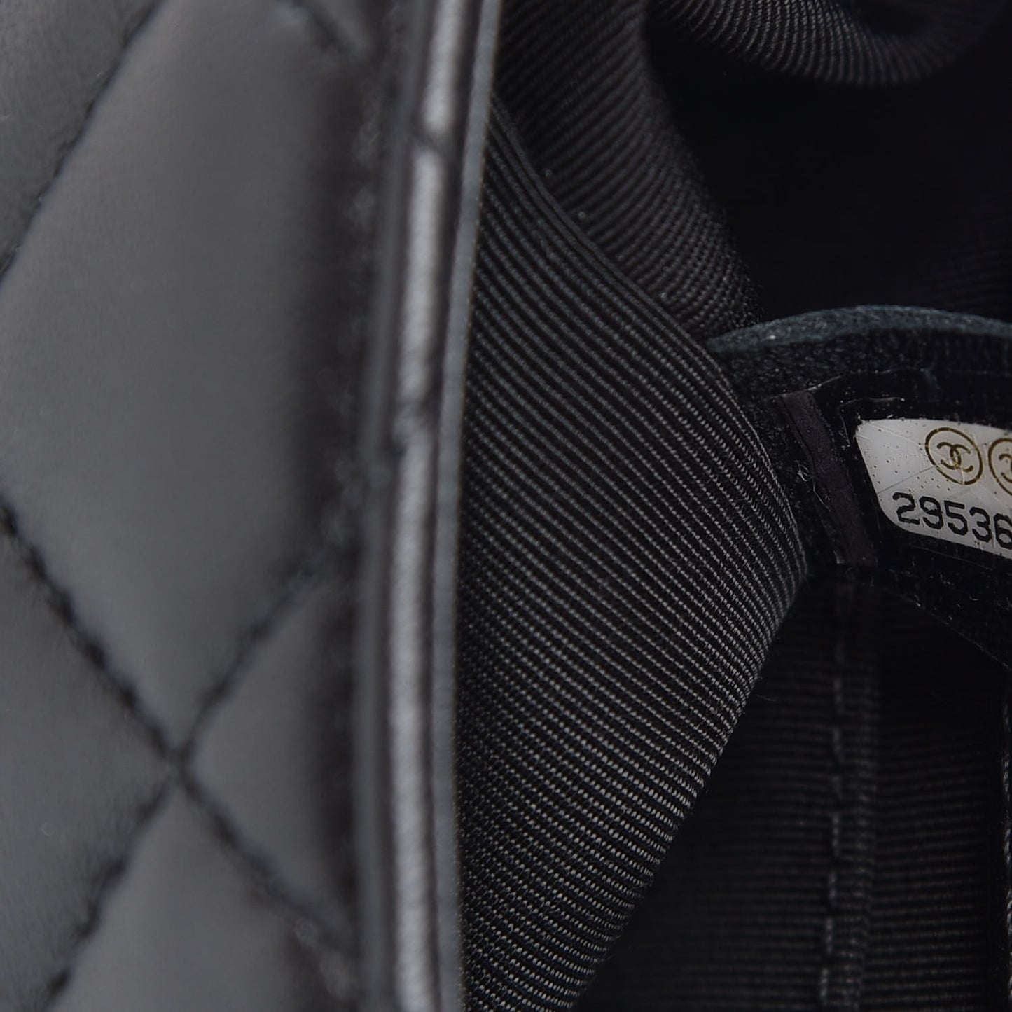 Lambskin Quilted Small My Precious Flap Black