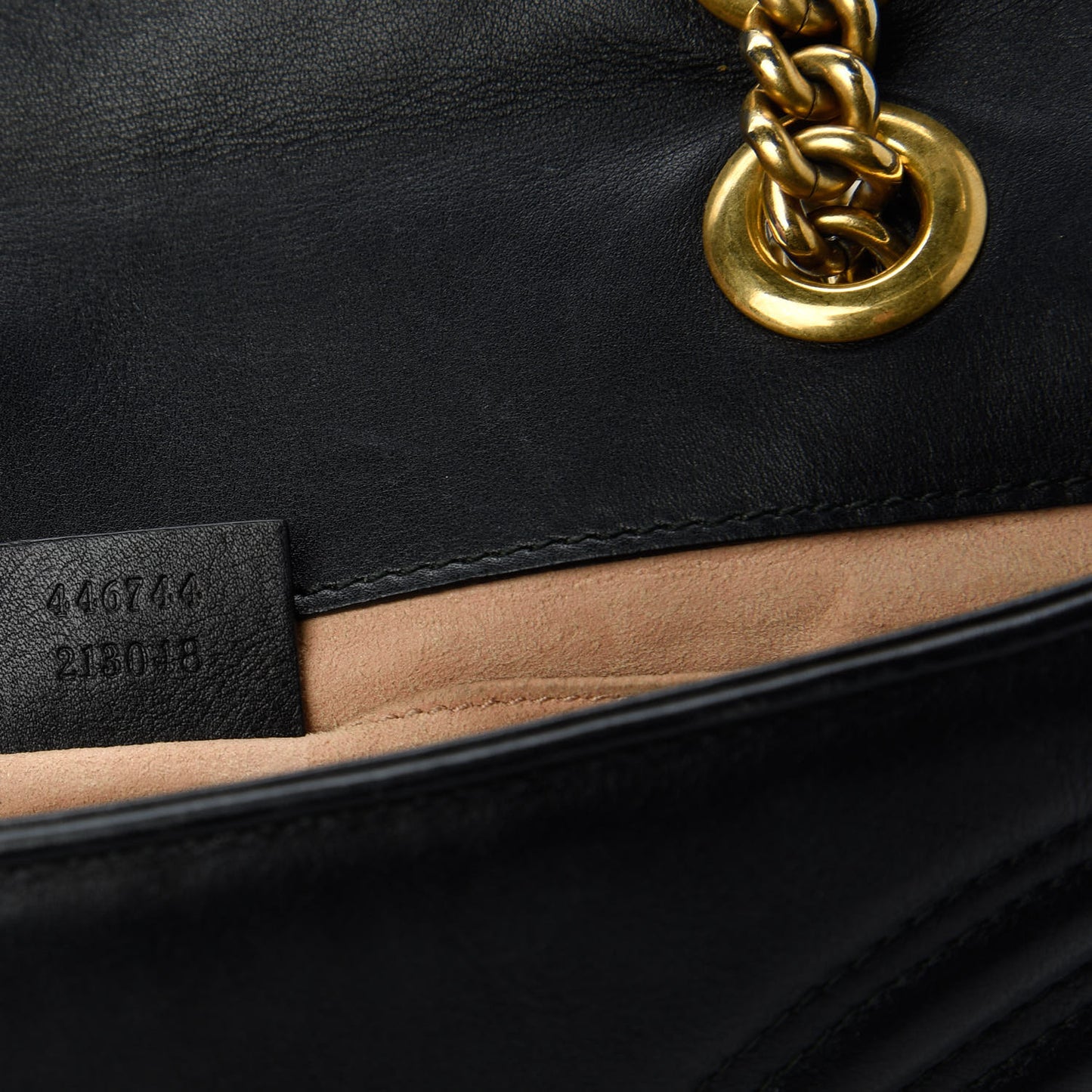 Calfskin Matelasse Mini GG Marmont Shoulder Bag Black