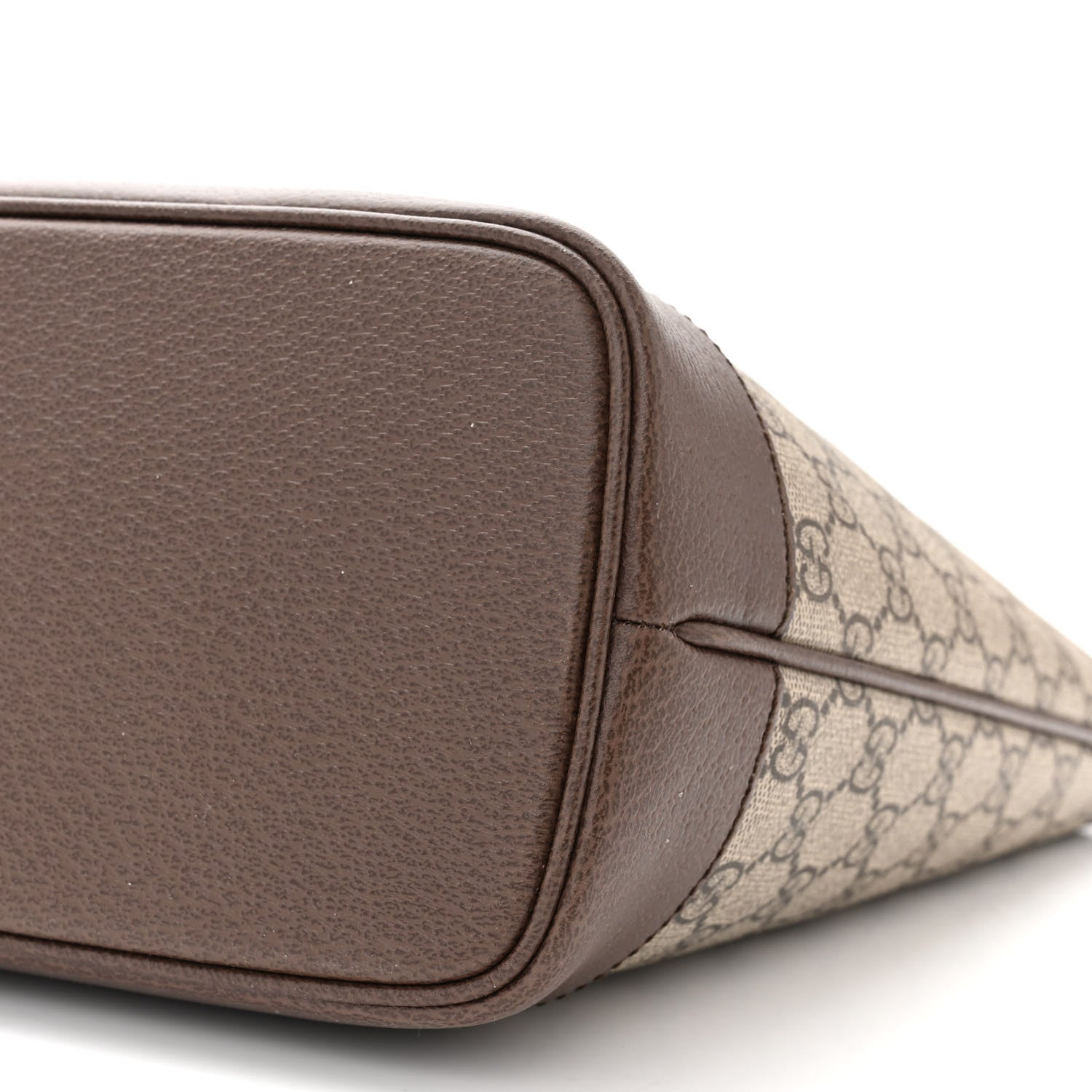 Gucci GG Supreme Monogram Textured Calfskin Small Ophidia Shoulder Tote Bag Beige Ebony New Acero 10 of 11