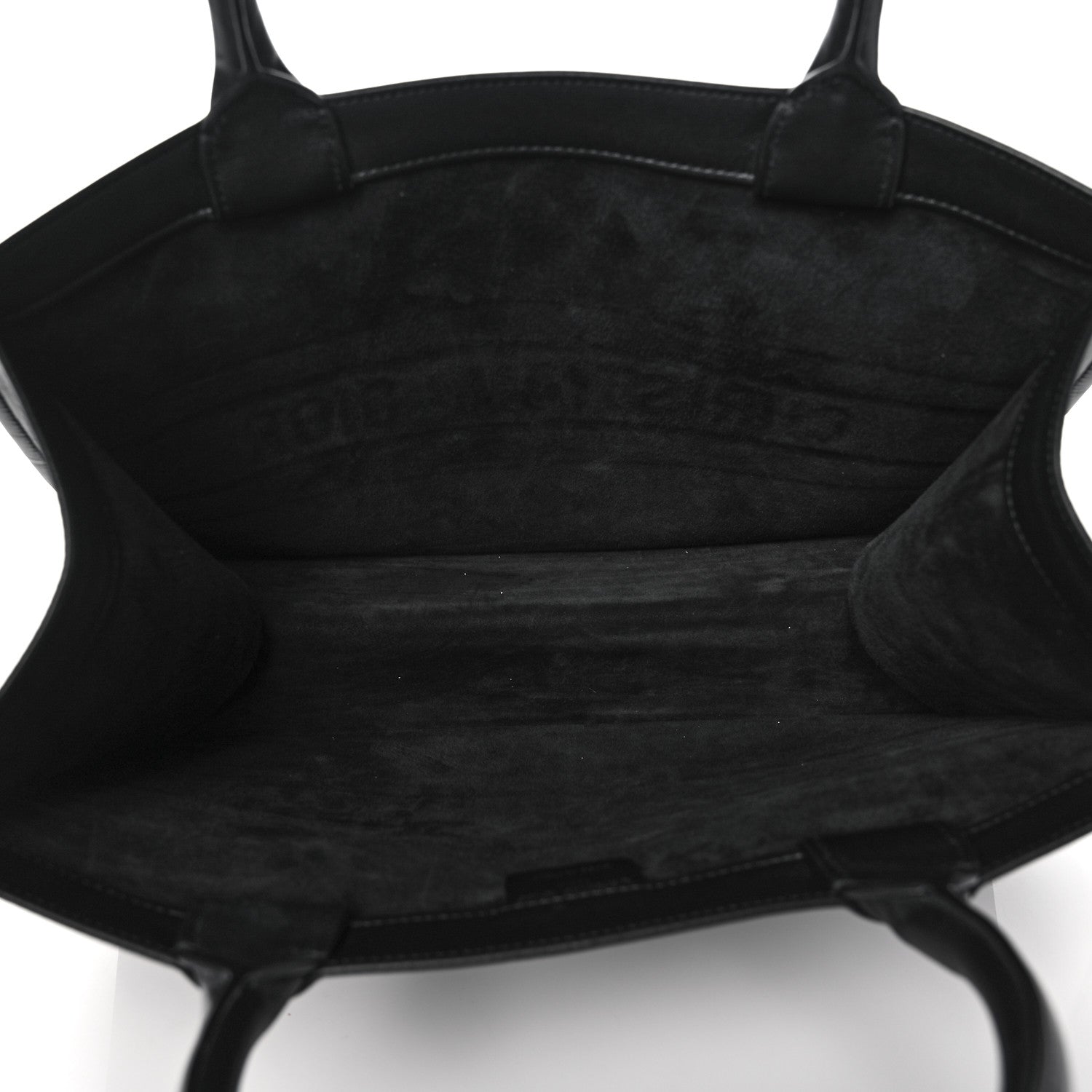 Christian Dior Calfskin Embossed Medium Book Tote Black 5 of 11