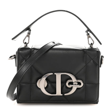 Christian Dior Lambskin Maxi Cannage Small 30 Montaigne Chain Top Handle Bag Black 1 of 10